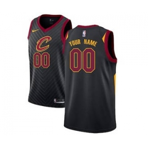 Cleveland Cavaliers Black Swingman Custom Basketball Jersey - Statement Edition