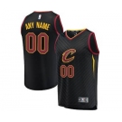 Men's Cleveland Cavaliers Black Custom Basketball Jersey - Statement Edition