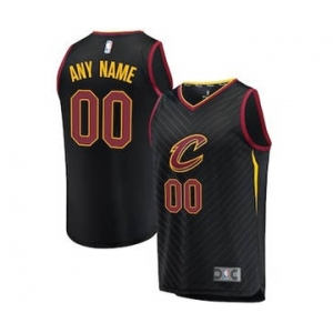 Men's Cleveland Cavaliers Black Custom Basketball Jersey - Statement Edition