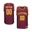 Mens Cleveland Cavaliers Burgundy Custom Swingman Road Jersey