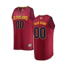 Men's Cleveland Cavaliers Maroon 2018 Basketball Finals Bound Custom Basketball Jersey