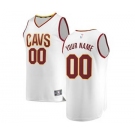 Men's Cleveland Cavaliers White Custom Basketball Jersey - Association Edition