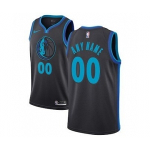 Men's Dallas Mavericks 2018-19 Swingman Custom Jersey - City Edition - Charcoal