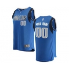 Men's Dallas Mavericks Blue Custom Basketball Jersey - Icon Edition