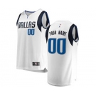 Men's Dallas Mavericks White Custom Basketball Jersey - Association Edition