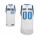 Men's Dallas Mavericks White Custom Basketball Jersey