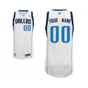 Men's Dallas Mavericks White Custom Basketball Jersey