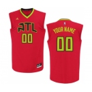 Men's Atlanta Hawks Red Custom Alternate Basketball Jersey