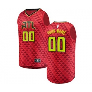 Men's Atlanta Hawks Red Custom Basketball Jersey - Statement Edition