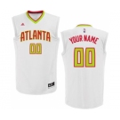 Men's Atlanta Hawks White Custom Home Basketball Jersey