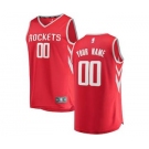 Men's Houston Rockets Red Custom Basketball Jersey - Icon Edition
