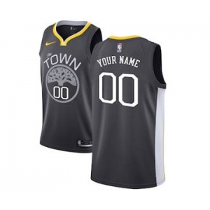 Golden State Warriors Gray Swingman Custom Basketball Jersey - Statement Edition