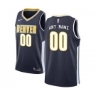 Denver Nuggets Navy Swingman Custom Basketball Jersey - Icon Edition