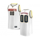 Men's Denver Nuggets White 2018-2019 Custom Basketball Jersey