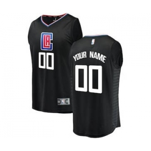 Men's LA Clippers Black Custom Basketball Jersey - Statement Edition