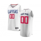 Men's LA Clippers White Custom Basketball Jersey - Association Edition