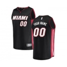 Men's Miami Heat Black Custom Basketball Jersey - Icon Edition