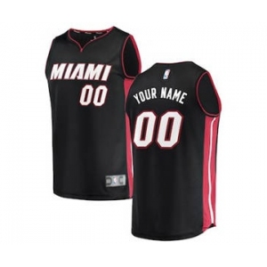 Men's Miami Heat Black Custom Basketball Jersey - Icon Edition
