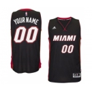 Mens Miami Heat Black Custom Swingman Road Jersey