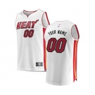 Men's Miami Heat White Custom Basketball Jersey - Association Edition