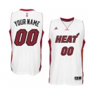 Mens Miami Heat White Custom Swingman Home Jersey