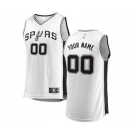 Men's San Antonio Spurs White Custom Basketball Jersey - Association Edition