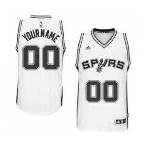Mens San Antonio Spurs White Custom Swingman Home Jersey