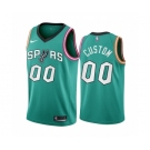 San Antonio Spurs Customized 2022-23 Teal City Edition Stitched Basketball Jersey