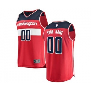 Men's Washington Wizards Red Custom Basketball Jersey - Icon Edition