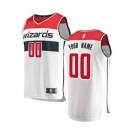 Men's Washington Wizards White Custom Basketball Jersey - Association Edition