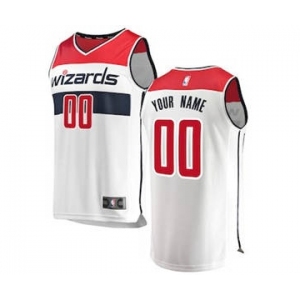 Men's Washington Wizards White Custom Basketball Jersey - Association Edition