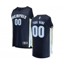 Men's Memphis Grizzlies Navy Custom Basketball Jersey - Icon Edition