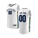 Men's Memphis Grizzlies White Custom Basketball Jersey - Association Edition