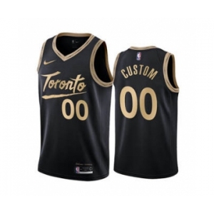 Men's Toronto Raptors Active Player Custom Black City Edition 2020-21 Stitched Basketball Jersey