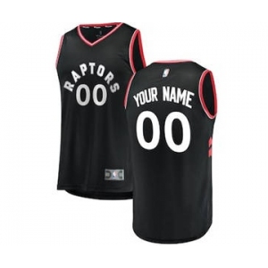 Men's Toronto Raptors Black Custom Basketball Jersey - Statement Edition