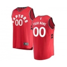 Men's Toronto Raptors Red Custom Basketball Jersey - Icon Edition