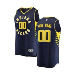 Men's Indiana Pacers Navy Custom Basketball Jersey - Icon Edition