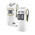 Men's Indiana Pacers White Custom Basketball Jersey - Association Edition