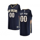 Men's New Orleans Pelicans Navy Custom Basketball Jersey - Icon Edition