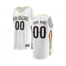 Men's New Orleans Pelicans White Custom Basketball Jersey - Association Edition