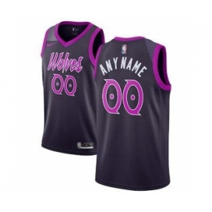 Men's Minnesota Timberwolves 2018-19 Swingman Custom Jersey - City Edition - Purple
