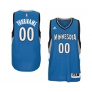 Mens Minnesota Timberwolves Blue Custom Swingman Road Jersey