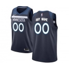 Minnesota Timberwolves Navy Swingman Custom Basketball Jersey - Icon Edition