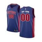 Detroit Pistons Blue Swingman Custom Basketball Jersey - Icon Edition