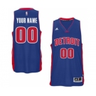 Mens Detroit Pistons Royal Custom Swingman Road Jersey