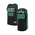 Youth Boston Celtics Black Custom Basketball Jersey - Statement Edition