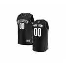 Youth Brooklyn Nets Black Custom Basketball Jersey - Icon Edition