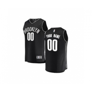 Youth Brooklyn Nets Black Custom Basketball Jersey - Icon Edition