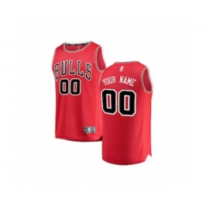 Youth Chicago Bulls Red Custom Basketball Jersey - Icon Edition