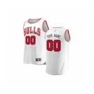 Youth Chicago Bulls White Custom Basketball Jersey - Association Edition